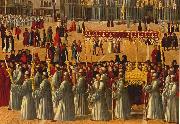 BELLINI, Gentile Procession in Piazza S. Marco (detail) ll95 china oil painting reproduction